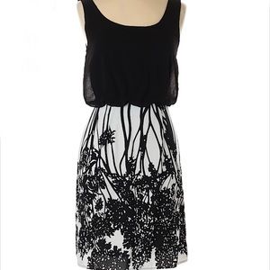 Alya Black & White Dress